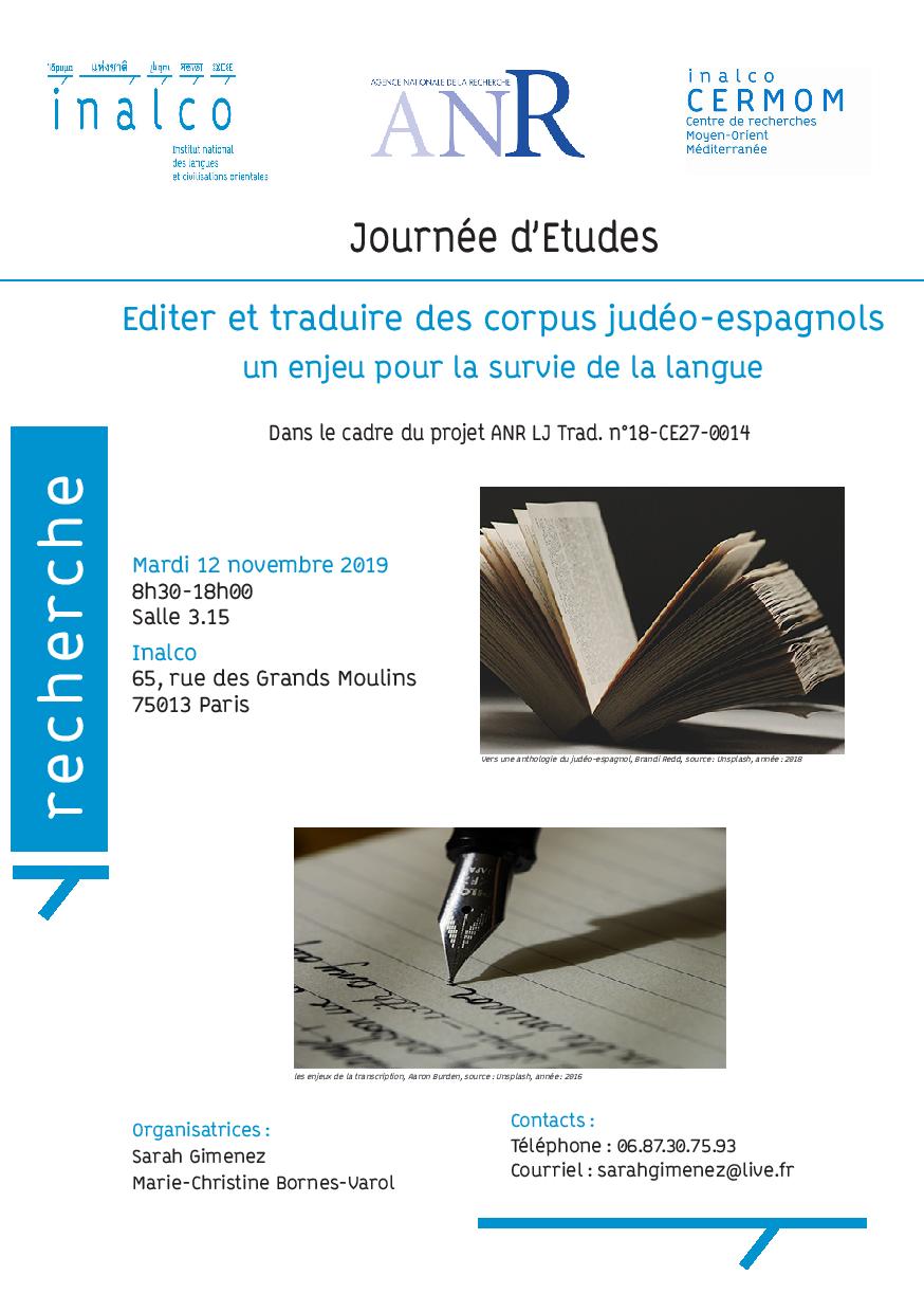 Programme de la JE sur judéo-espagnol