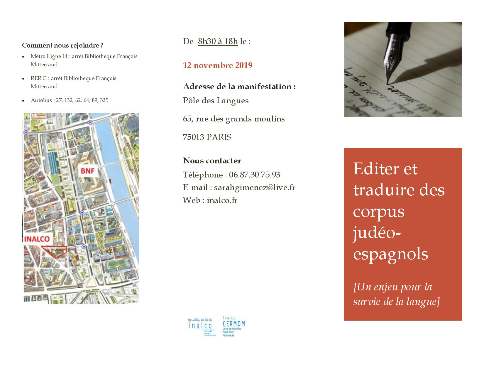 Informations générales sur la JE (judéo-espagnol)